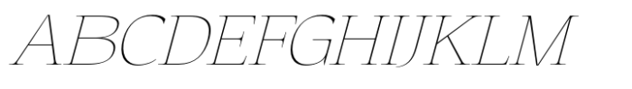 Eternal Collection Semi Condensed Thin Italic Font UPPERCASE