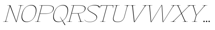 Eternal Collection Semi Condensed Thin Italic Font UPPERCASE
