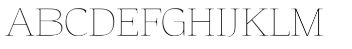 Eternal Collection Semi Condensed Thin Font UPPERCASE