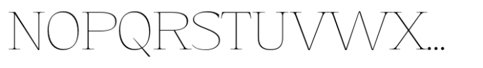 Eternal Collection Semi Condensed Thin Font UPPERCASE