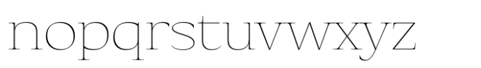 Eternal Collection Semi Condensed Thin Font LOWERCASE