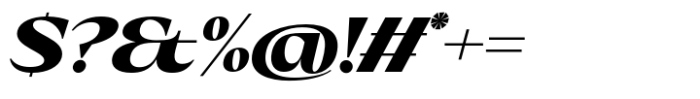Eternal Collection Semi Large Black Italic Font OTHER CHARS