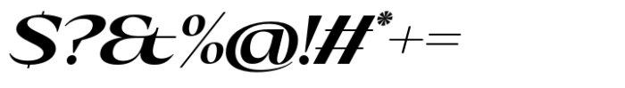 Eternal Collection Semi Large Bold Italic Font OTHER CHARS