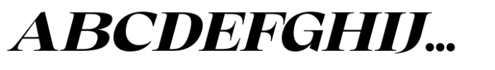 Eternal Collection Semi Large Extra Bold Italic Font UPPERCASE
