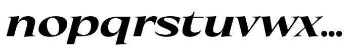 Eternal Collection Semi Large Extra Bold Italic Font LOWERCASE