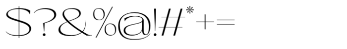 Eternal Collection Semi Large Extra Light Font OTHER CHARS