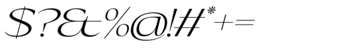Eternal Collection Semi Large Light Italic Font OTHER CHARS