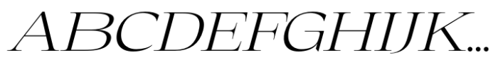 Eternal Collection Semi Large Light Italic Font UPPERCASE