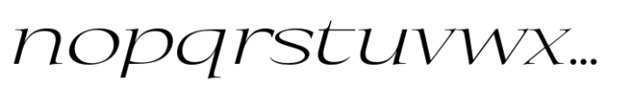 Eternal Collection Semi Large Light Italic Font LOWERCASE