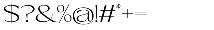 Eternal Collection Semi Large Light Font OTHER CHARS