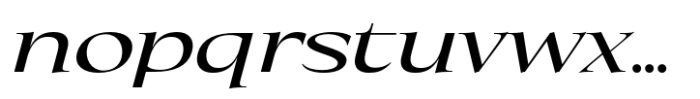 Eternal Collection Semi Large Medium Italic Font LOWERCASE