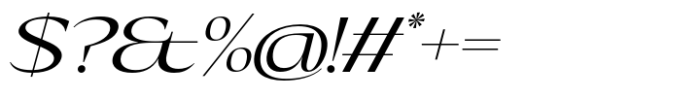 Eternal Collection Semi Large Regular Italic Font OTHER CHARS