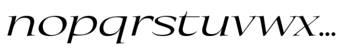 Eternal Collection Semi Large Regular Italic Font LOWERCASE