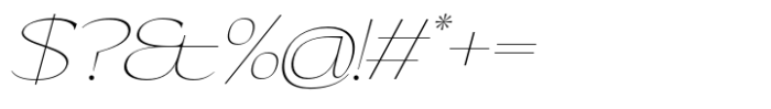 Eternal Collection Semi Large Thin Italic Font OTHER CHARS