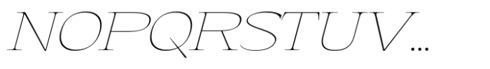 Eternal Collection Semi Large Thin Italic Font UPPERCASE