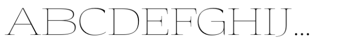 Eternal Collection Semi Large Thin Font UPPERCASE