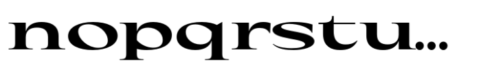 Eternal Collection Wide Bold Font LOWERCASE