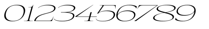 Eternal Collection Wide Extra Light Italic Font OTHER CHARS