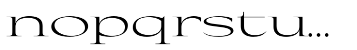 Eternal Collection Wide Light Font LOWERCASE