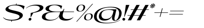 Eternal Collection Wide Medium Italic Font OTHER CHARS