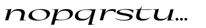 Eternal Collection Wide Medium Italic Font LOWERCASE