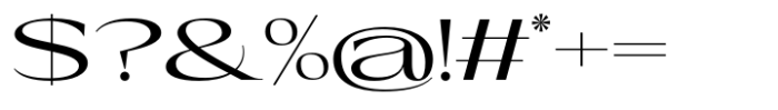 Eternal Collection Wide Regular Font OTHER CHARS