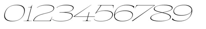 Eternal Collection Wide Thin Italic Font OTHER CHARS