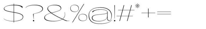 Eternal Collection Wide Thin Font OTHER CHARS