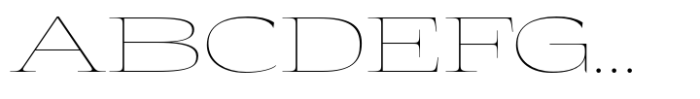 Eternal Collection Wide Thin Font UPPERCASE