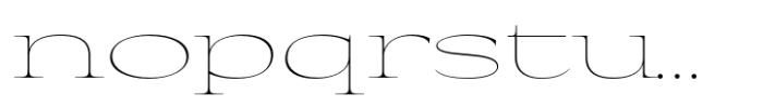 Eternal Collection Wide Thin Font LOWERCASE