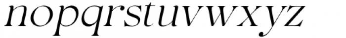 Etero Italic Font LOWERCASE