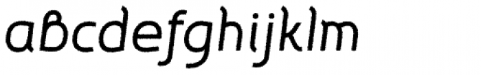 Etewut Sans Italic Rough Font LOWERCASE