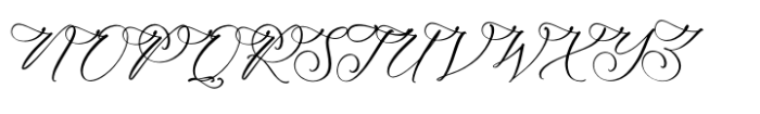 Ethena Emporium Script Regular Font UPPERCASE