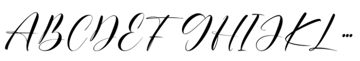 Ethereal Handwritten Regular Font UPPERCASE