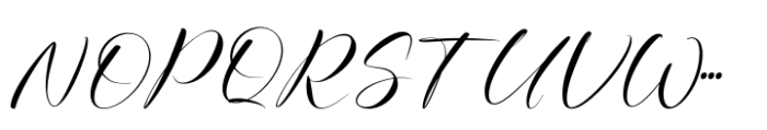 Ethereal Handwritten Regular Font UPPERCASE