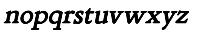 Ethica Bold Italic Font LOWERCASE