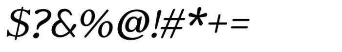 Ethica Light Italic Font OTHER CHARS