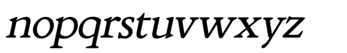 Ethica Light Italic Font LOWERCASE