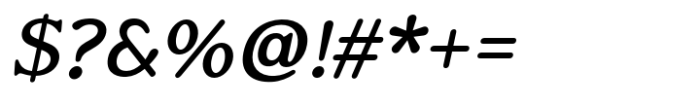 Ethica Medium Italic Font OTHER CHARS
