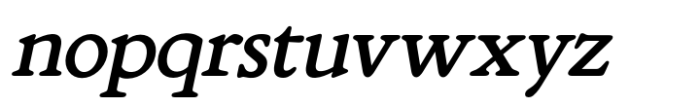 Ethica Medium Italic Font LOWERCASE