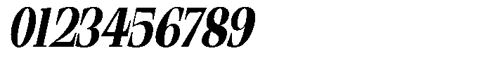 Ethically Serif Black Condensed Slanted Font OTHER CHARS