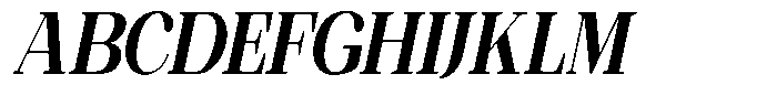 Ethically Serif Black Condensed Slanted Font UPPERCASE