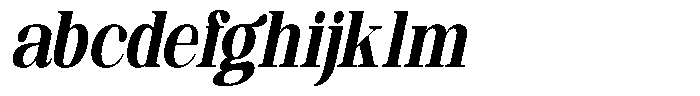 Ethically Serif Black Condensed Slanted FONT