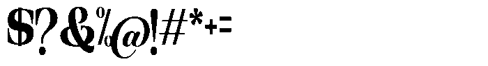 Ethically Serif Black Condensed Font OTHER CHARS