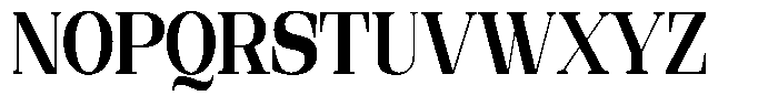 Ethically Serif Black Condensed Font UPPERCASE