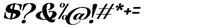 Ethically Serif Black Expanded Slanted Font OTHER CHARS