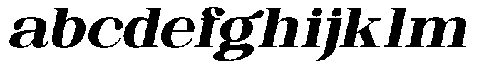 Ethically Serif Black Expanded Slanted FONT