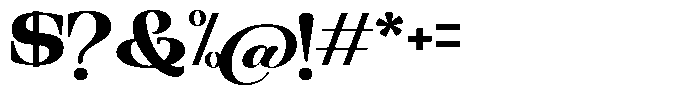 Ethically Serif Black Expanded Font OTHER CHARS