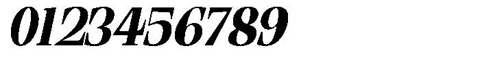 Ethically Serif Black Semi Condensed Slanted Font OTHER CHARS