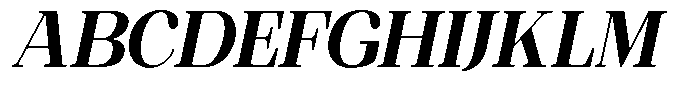 Ethically Serif Black Semi Condensed Slanted Font UPPERCASE